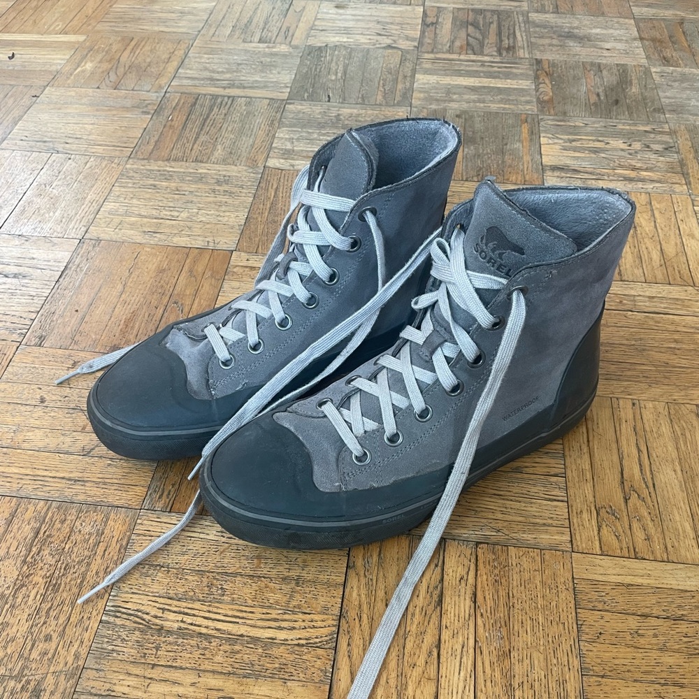Sorel Cheyanne Faux Fur High Top Suede Sneakers